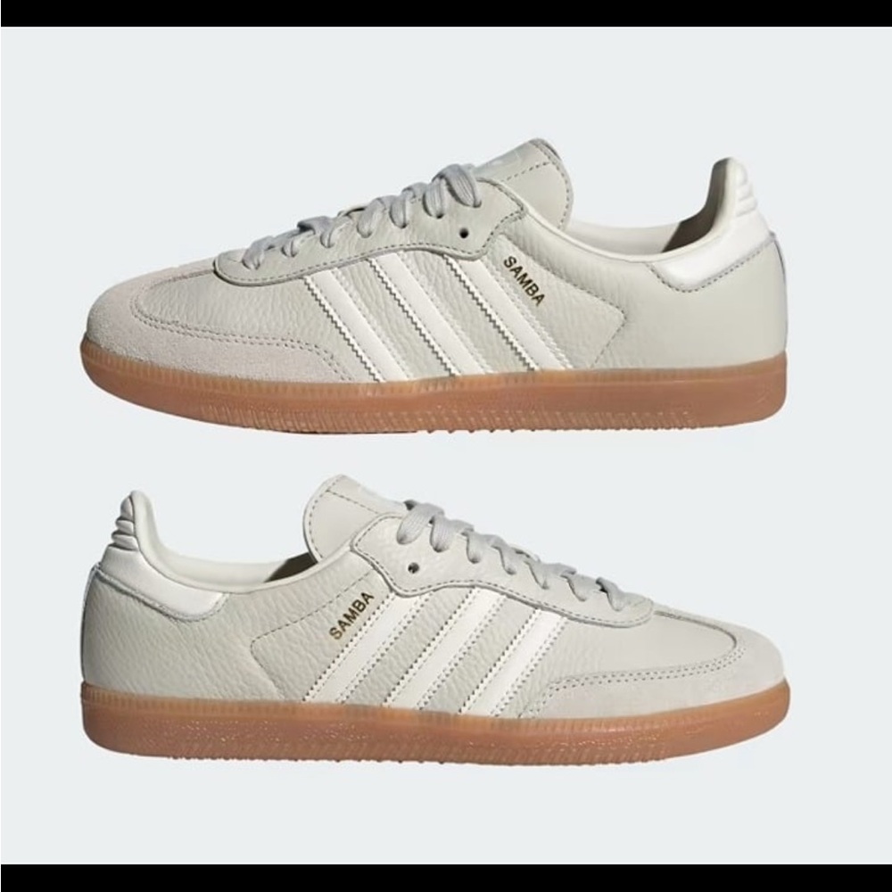 Adidas Samba OG beige/white/gum women’s 7.5